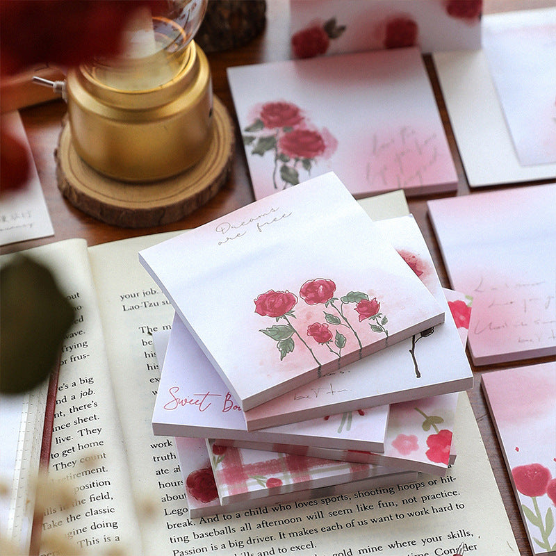 Wholesale Paper Rose Series Post-it Notes